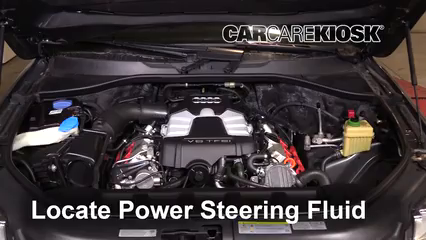 2013 Audi Q7 Premium 3.0L V6 Supercharged Power Steering Fluid Add Fluid